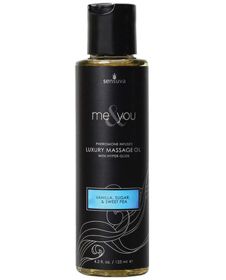 Sensuva Me & You Massage Oil - 4.2 oz Vanilla Sugar Sweet Pea