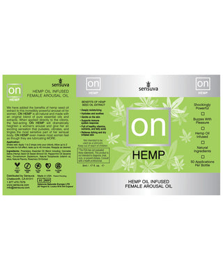 ON Hemp Oil Infused Female Arousal Oil - 5 ml